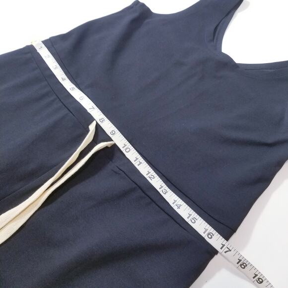 Ripple Yoga Wear Organic Black Jumpsuit Wide Leg Sleeveless - Picture 6 of 14